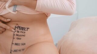BRAZZERS Shaft-length chart on my Girlfriend's belly makes me curious! - Gina Varney