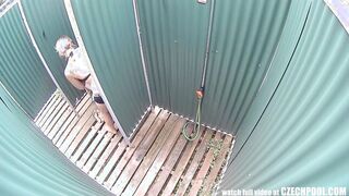 Czech beautiful babe in the shower looking hot