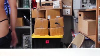 SHOPLYFTER Sexy Amethyst Banks gets facialized for shoplifting