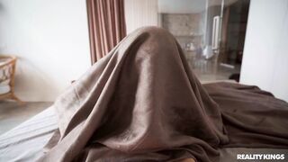 Sexy ginger longs for attention & she gets it by a huge dick in P-O-V