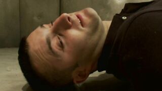 Tranny cop fucks man in interrogation room