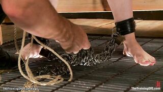 Huge cock gimp anal fucks bound whore