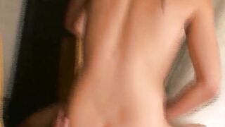 Amateur punk rock men kiss before wild cowboy prick riding