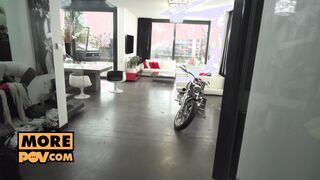 P-O-V - Lusty santa tart Amirah Adara knows her way around a prick