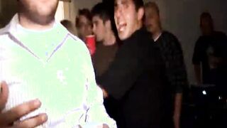 Coed teen fucking cock in frat house