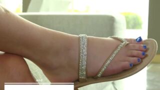 Athena's P-O-V Footjob Stress Release