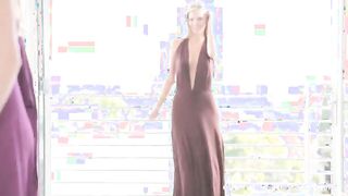 Blonde naughty BFFs tasting monster cock on casting