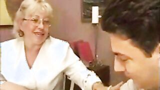 Old Woman Professor Flirts With Her Schoolgirl