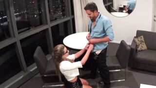 BAD BOSS GETS OBLITERATED - NINA MILANO - BIG TIT STEPMOM LIKES IT ROUGH