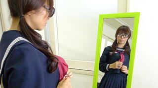Azusa Misaki in uniform screwed at school