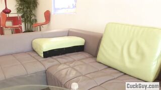 Adrian Olson switched her cuckold hubby's dick to a black dick