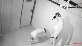 Kinky tied up beautiful babe gets toyed