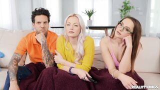 REALITY KINGS We fell down with my Girlfriend's stepsis while watching tv together