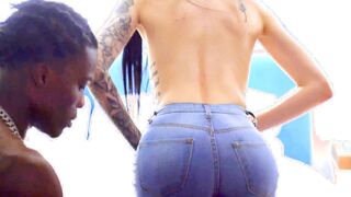 Lonely ebony haired cat gets seriously drilled