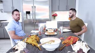 Delicious Phoenix Marie doing her duty with a hand on his meat