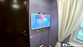 Sis is a gamer babe who loves a good sized prick