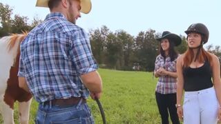 French Cowboy eats Booty Outdoors on Quad!