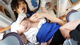 Sex tour bus with hot tour guide Miss Xu Xioaxin