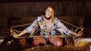 Tied up hot girl gets manhandled & nipples hurt