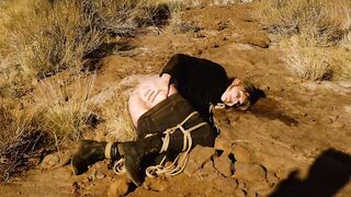 Butthole whipping & rough ass pumping for piss drinking MOMMY outdoors