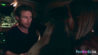 Couple gets lustful in taxi & go for it hard