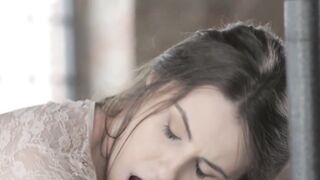 Charming brunette beautiful babe Lovenia Lux screwed outdoor by Renato