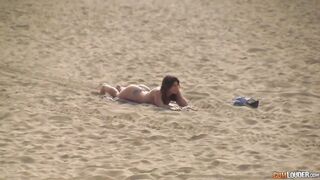 Beach Hot Girl Julia Roca Rides & Cums all Over Meat