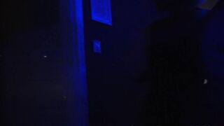 Old Woman with big tits gives blowjob on floor like naughty