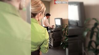 Is this your cunt in the copy machine?! - Luna Azul