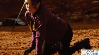 Filthy rimjob, piss, & spit for bondage sluts