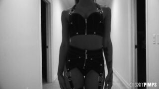 Ebony Beauty Sucks A Big White Dick Before An interracial Hardcore Fuck