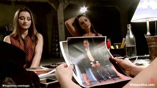 Lingerie models whipped by agent