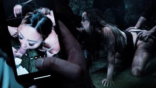 Time Stop Gang Bang w KAZUMI - Sexy Asian sexy girl frozen in time got her holes filled up with cum