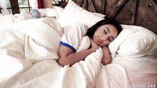 Classy hottie Eliza Ibarra gets ravaged next to her hubby