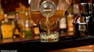 Hijacked chick whipped & buttplugged