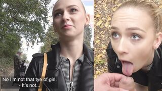 Amateur Czech hot girl do it fast to catch the bus