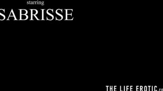 Kinky babe Sabrisse A is taking selfies while masturbating