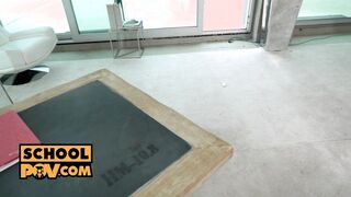 itsPOV - Disobedient teen student Nata Ocean is banged into place