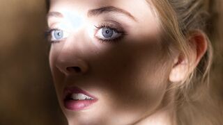 Needy medieval maid touching herself