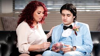 Mature stepmum Kiki Daire takes over stepdaughters prom date