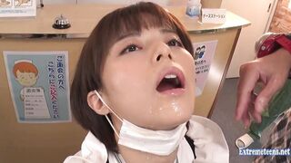 Tsukino Runa Gets Time Stoped Drinks Pis