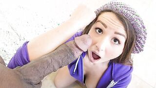 Lola Foxx' tight snatch gets stuffed with a black cock