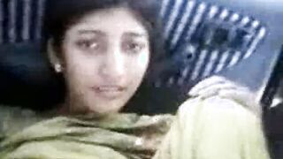 Indian Chick Shows Her Bushy Snatch For A Free Ride