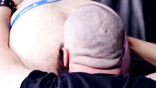 Bottom cub destroyed by lustful bear bareback style