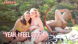Ersties - Hanna & Jin Find a Spot in the Woods to Going Lesbian