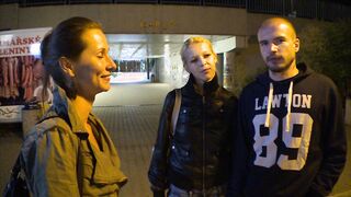 Beautiful Czech Pair Gets Money for Girlfriend Exchange