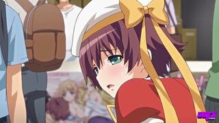 Adorable cosplay uniforms on naughty hentai chicks