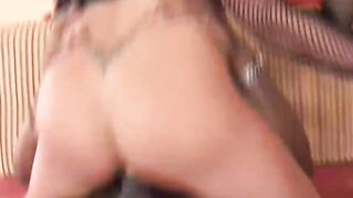 Asian Babe Got Mammoth Schlong Up Her Booty