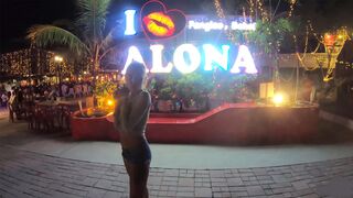 Amateurs enjoy fire show & sex at home after with booty Thai GF