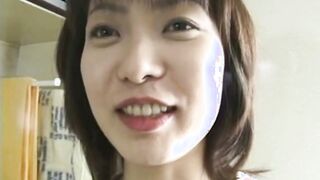 Japanese Sexy Girl insert Carrot on her unshaved twat masturbating